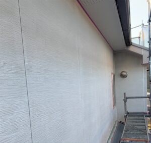 可児市　外壁下塗り塗装施工完了