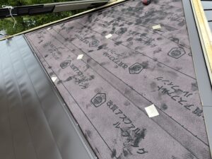 可児市星見台、ルゥーフィングシート張り