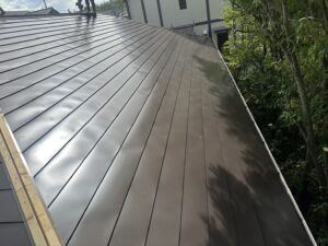 可児市星見台、ガルバ施工中