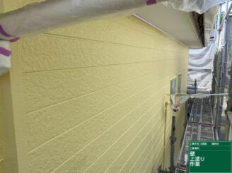 外壁上塗り施工完了|可児市鳩吹台