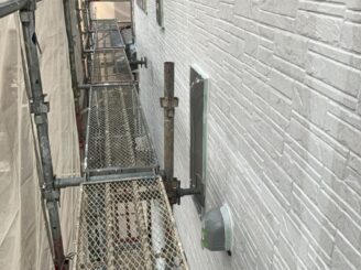 外壁の下塗り施工完了|可児市土田