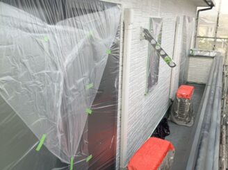 窓周り養生|可児市土田