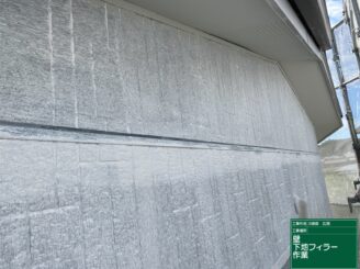 外壁の下塗り施工完了（可児市広見）