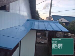 可児市川合、上塗り2回目塗装